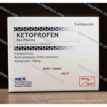 Ketoprofen Injection 100mg / 2ml, Ketoprofen para a injeção